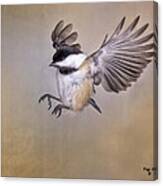 Cheery Chickadee Canvas Print