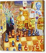 Chess And Tequila Canvas Print