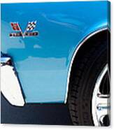 Chevy Camero 396 Blue Canvas Print