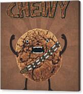 Chewy Chocolate Cookie Wookiee Canvas Print