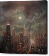 Chicago Moon Canvas Print