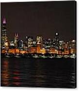 Chicago Night Skyline Canvas Print