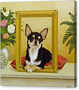 Chihuahua V - Mona Lisa Canvas Print