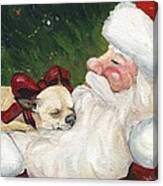 Chihuahua's Cozy Christmas Canvas Print
