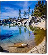 Chimney Beach Lake Tahoe Shoreline Canvas Print