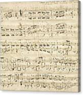 Chopin Polonaise Op 53 Canvas Print