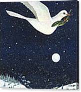 Christmas Dove Canvas Print