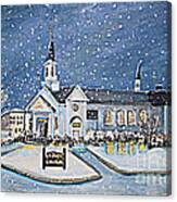 Christmas Eve At St. Jude Church Canvas Print