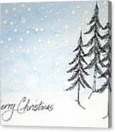 Christmas In The Pines Canvas Print