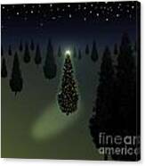Christmas Tree Green Canvas Print