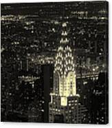 Chrysler Building Nyc Panoramic Canvas Print