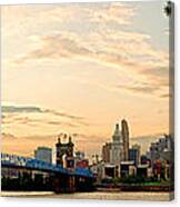 Cincinnati Sunset Panorama Canvas Print