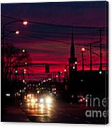 City Sunset Canvas Print