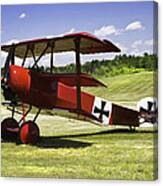 Classic Red Barron Fokker Dr.1 Triplane Photo Canvas Print