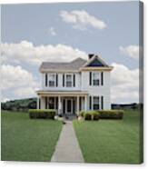 Classic Turn Of The Century American  House Canvas Print