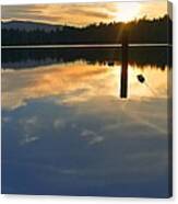 Clear Lake Sunset Canvas Print