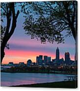 Cleveland At Dawn Canvas Print