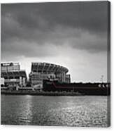 Cleveland Browns Stadium From The Inner Harbor Canvas Print