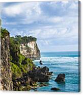 Cliffs On The Indonesian Coastline Canvas Print