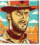 Clint Eastwood Pop Art Canvas Print
