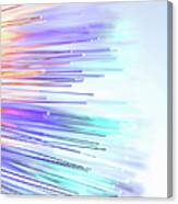 Close Up Of Colorful Optic Fibers Canvas Print