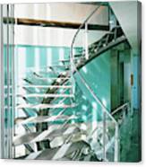 Close-up Of Modern Staircase Canvas Print