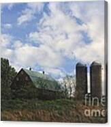 Cloud Over The Red Barn Canvas Print