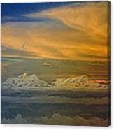 Clouds And Mountains Canvas Print