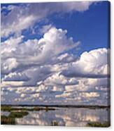 Clouds Over Cheyenne Bottoms Canvas Print