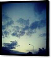 #clouds #sky #sunset #evening Canvas Print
