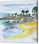 Coastline Along Isolella Beach Canvas Print