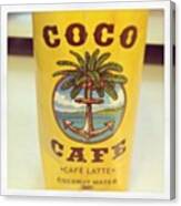 Coconut Water And Espresso?? Love It!! Canvas Print