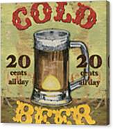Cold Beer Canvas Print