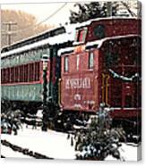 Colebrookdale Railroad In Winter Canvas Print