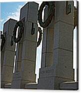 Colonnade In A War Memorial, National Canvas Print
