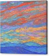 Color Ripples Over The Blue Ridge Canvas Print