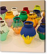 Color Vases Canvas Print