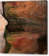 Colored Rock Layers Canvas Print