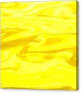 Colored Wave Yellow Panel One Canvas Print