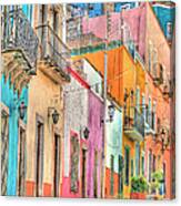 Colorful Courtyard Guanajuato Mexico Canvas Print