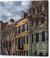 Colorful Homes Of Charleston Canvas Print