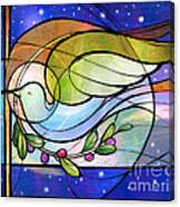 Colorful Peace Dove Canvas Print
