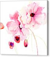 Colorful Pink Flowers Canvas Print