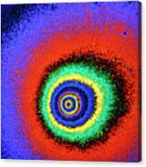 Coloured Ultraviolet Image Of Comet Halley Canvas Print