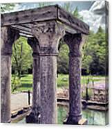 Columns In The Water Canvas Print