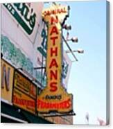 #coney Island # Nathan's #iphone4s Canvas Print