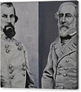 Gen. Robert Lee And Gen. Bedford Forest Canvas Print