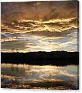 Coot Lake Sunset Canvas Print
