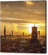 Copenhagen Sunset Canvas Print