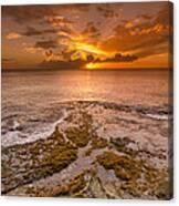Coral Island Sunset Canvas Print